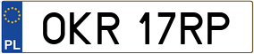 Trailer License Plate
